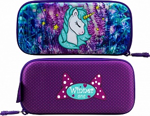 Пенал жесткий Единорожка (Winner, P-205)